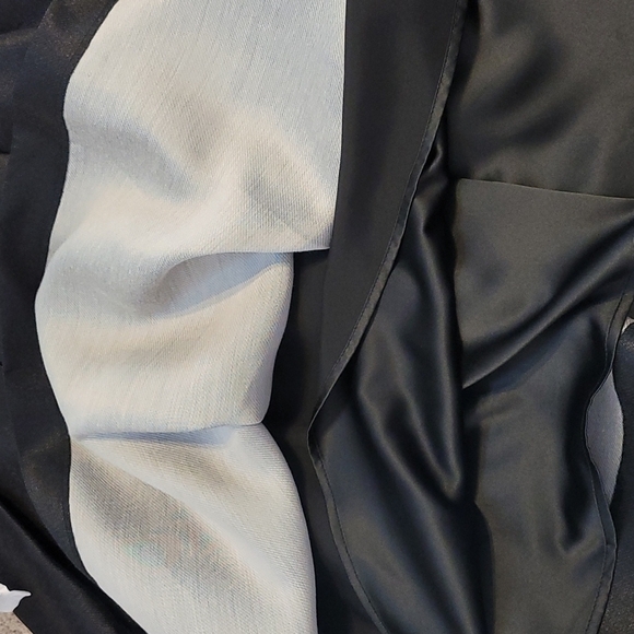 RACHEL Parcell Satin Twill Black Skirt - Picture 6 of 11